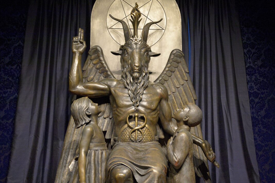 Die Baphomet-Statue des Satanic Temple in Detroit