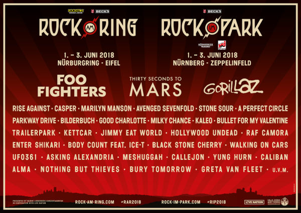 Rock Am Ring - BestÃ¤tigungen 30.10.2017