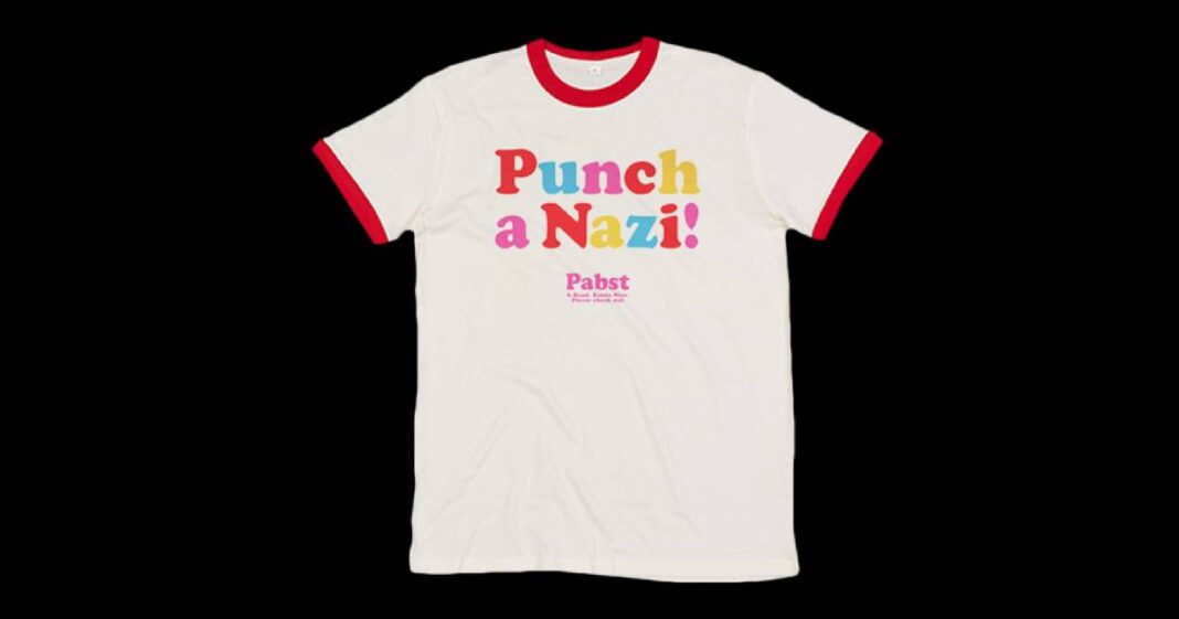 Pabst - Punch A Nazi Shirt (Foto: Pabst Shop, shop.pabstrules.de)