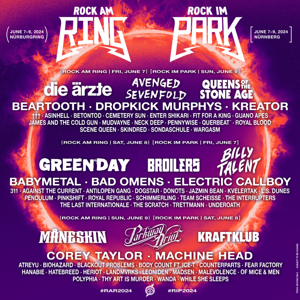 Rock am Ring/Rock im park Line-up