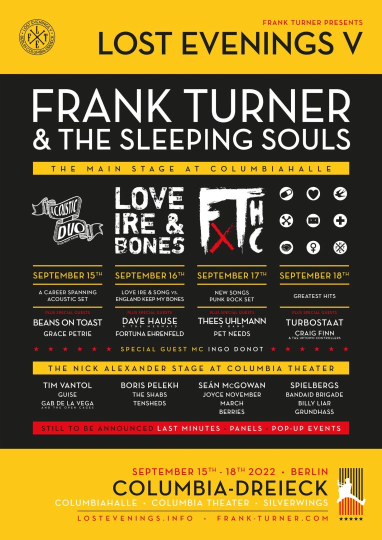 Frank Turner presents: Lost Evenings