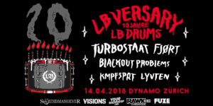 VISIONS empfiehlt: LB Drums feiert Jubiläumsfestival mit Fjørt und Turbostaat