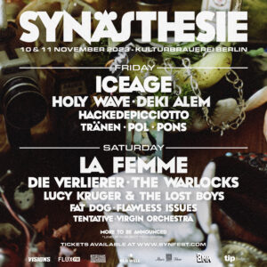 Synästhesie Festival – Neuzugänge im Line-up